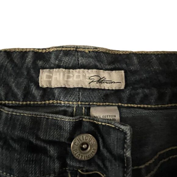 Chico’s ~ Platinum Denim ~ Charm Modern Fit Jeans~ size 1.5 (M/8) - Picture 3 of 10